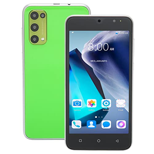 ciciglow Reno 5 PRO Smartphone, 5,45-Zoll-FHD-Bildschirm, 3G-Netzwerk-Handy, 2 GB RAM, 16 GB ROM, Dual-SIM, Face Unlocked, 5 MP-Front- und 8 MP-Rückfahrkamera, 3000-mAh-Akku-Handy(Grün) von ciciglow