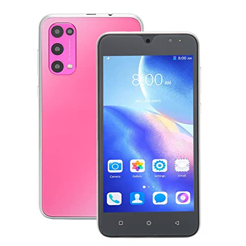 ciciglow Reno 5 PRO Smartphone, 5,45-Zoll-FHD-Bildschirm, 3G-Netzwerk-Handy, 2 GB RAM, 16 GB ROM, Dual-SIM, Face Unlocked, 5 MP-Front- und 8 MP-Rückfahrkamera, 3000-mAh-Akku-Handy(Rosa) von ciciglow