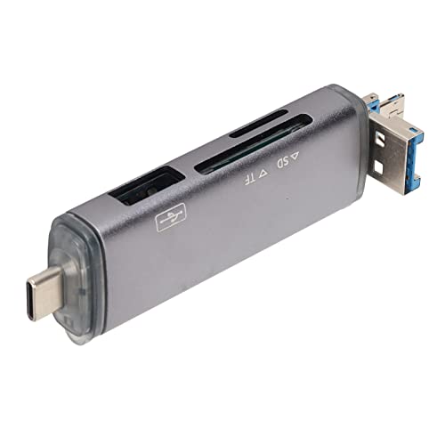 ciciglow SD-Kartenleser, Micro-USB-OTG-Adapter und Tragbarer USB 2.0-Speicherkartenleser mit 5 Gbit/s Datenübertragung, für Telefone für Android, PC und Laptop von ciciglow