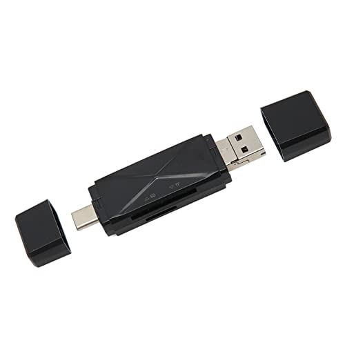 ciciglow SD-Kartenleser, Tragbarer Speicherkartenleser USB A 2.0/USB C 3.1/Micro-USB-Stecker 3-in-1-Speicherkartenleser für Windows, für OS X, für Android von ciciglow