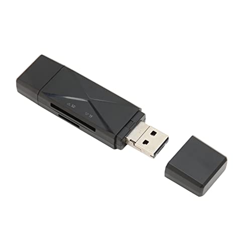 ciciglow SD-Kartenleser, USB-A-2.0-Adapter, Micro-USB-Anschluss, Tragbarer USB-C-3.1-Speicherkartenleser, Unterstützt Micro-Speicherkarte, Speicherkarte von ciciglow