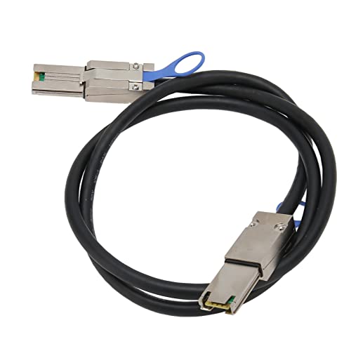 ciciglow SFF 8088-auf-SFF-8088-Kabel, SAS-26-Pin-Kabel Bis zu 12 Gbit/s, Stecker auf Stecker, Externes -SAS-HD-Kabel, 1 M von ciciglow