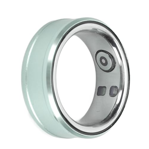 ciciglow Smart Ring, BT 5.1 NFC Smart Ring Health Tracker Schlafkörpertemperaturüberwachung Schrittzähler, Intelligentes Tragbares Gerät, Bluetooth-Fernbedienung Page Turner (GREEN) von ciciglow