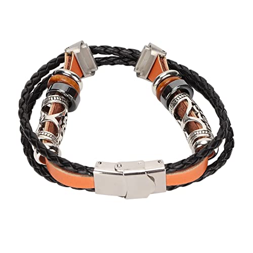 ciciglow Smartwatch-Armband, Kompatibel mit Luxe-Lederuhr, Ersatzarmband, Uhrenarmband Im Ethnischen Vintage-Stil(Braun) von ciciglow