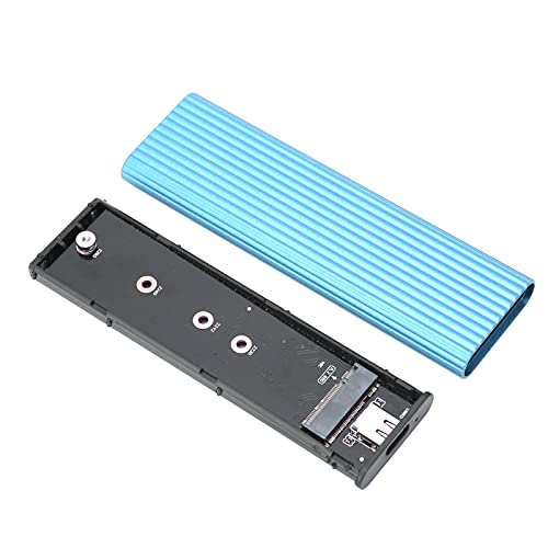 ciciglow Solid-State-Laufwerkgehäuse, SSD-Gehäuseunterstützung 2 TB, Kompatibel mit für M. 2 Serial ATA NVME 2230/2242/2260/2280 SSD(Blau) von ciciglow