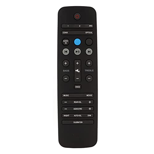 ciciglow Soundbar-Fernbedienung, MBE302 ABS-Ersatz-Sound-Fernbedienung für Fidelio B5 XS1 B5 12 B5 37 B5 79 XS1 12 Bar-Lautsprecher von ciciglow