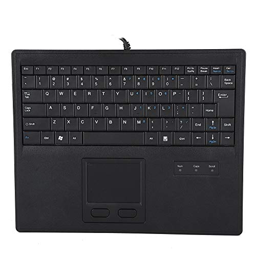 ciciglow Tastatur mit Touchpad,10-Zoll-Scherenfußtasten Kabelgebundene Tastatur,84 Tasten Präzise Berührungssteuerung Touchpad-Tastatur für PC/Laptop/Windows von ciciglow