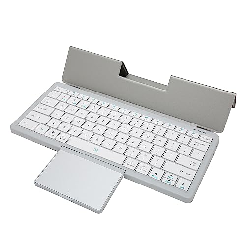 ciciglow Tastaturhülle, BT5.2 Kabellose Tastatur mit Versteckbarem Trackpad, Multifunktions-Tablet-Hülle für Win XP für Win 7 10 11 für Android 5.0.2 für IOS 6.3.2 für OS Laptop 10.1 von ciciglow