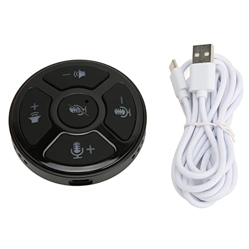 ciciglow Tisch-Konferenzmikrofon, USB 2.0 Drive Free Omnidirektionales Mikrofon mit Stummschalter LED-Licht für Konferenzen, Fernunterricht von ciciglow