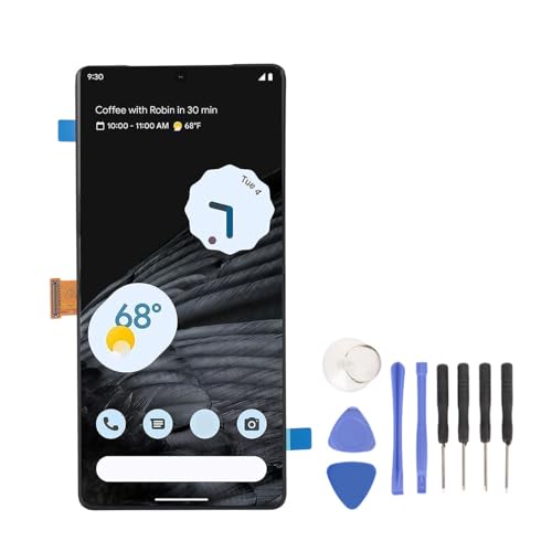 ciciglow Touchscreen-Digitizer-Baugruppe, für Google Pixel 7 Pro 5G, Bildschirm-Ersatzset mit Reparaturwerkzeugen, 6,7 Zoll, 3120 X 1440 Pixel von ciciglow