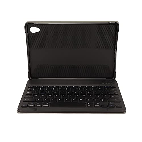 ciciglow Tragbare Kabellose Tastatur mit Lederhülle, Schlanke Bluetooth-Tastaturhülle, Tastatur-Lederhüllen-Set für Tablets, Laptops, Desktop-PC von ciciglow