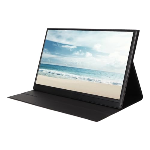 ciciglow Tragbarer, 15,6 Zoll 1080P HDR IPS 60 Hz Externer Laptop-, HD-Typ-C-Anschluss, Dual-Lautsprecher, Tragbarer Bildschirm für Laptop, Smartphone, PC, für von ciciglow