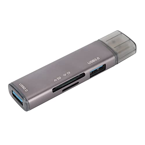 ciciglow USB 3.0-Hub, 4-Port, Aluminium, 300 MB/s, Plug-and-Play, LED-Anzeige, für Desktops, Tastaturen, Kartenleser von ciciglow