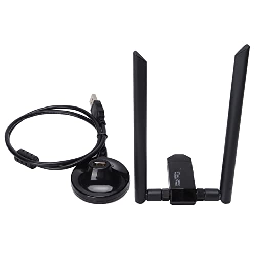 USB 3.0 WiFi-Adapter,Wireless-Netzwerkadapter für PC-Desktop,1200Mbps Dual Band 2.4G/5G MU-MIMO Wi-Fi Dongle mit Externer Dual-Antenne Kompatibel mit von ciciglow