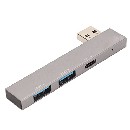 ciciglow USB C Hub, 3 in 1 USB 3.0 Multiport Adapter USB3.0 auf Typ C USB3.0 USB2.0 5Gbps Hochgeschwindigkeits-Dockingstation für Win 10/8/7/XP/2000/98SE/98, für Vista, für OS von ciciglow