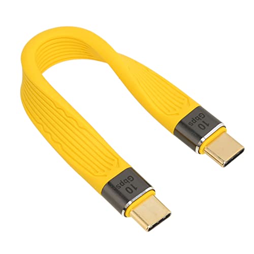 ciciglow USB-C-Kabel, 13,5 cm Typ-C-Stecker-zu-Stecker-Kabel PD100W 5A 10 GBP Schnelllade-FPC-Flexibles Datenkabel, USB-C-zu-USB-C-Kabel von ciciglow