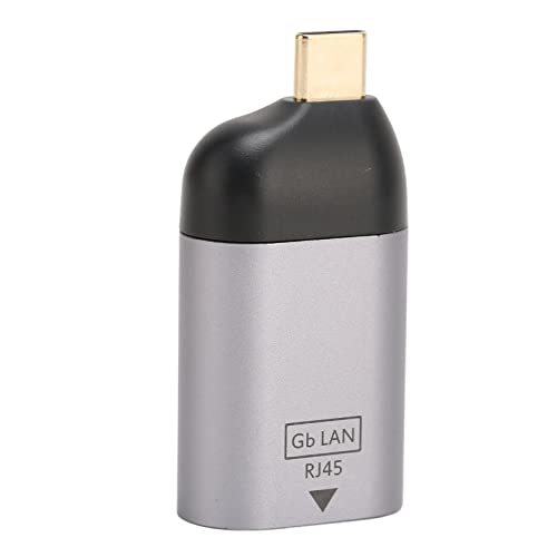 USB C auf Ethernet Adapter, USB C Stecker auf RJ45 Buchse Netzwerkbuchse Adapter Konverter 1000Mbps Datenübertragung, für PC, Laptop, Tablet und Telefon von ciciglow