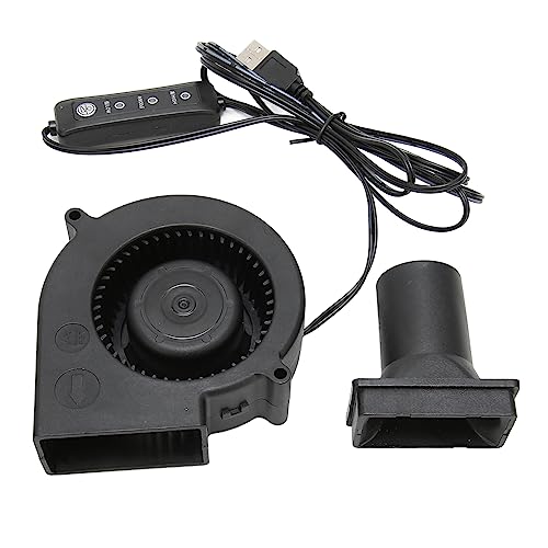 ciciglow USB-Gebläse, DC 5 V 3800 U/Min 22 CFM Computer-Lüfter mit 3 Geschwindigkeitsmodus USB-betriebener Relacement-Wärmeableitungslüfter für PC-Elektronik-3D-Drucker von ciciglow