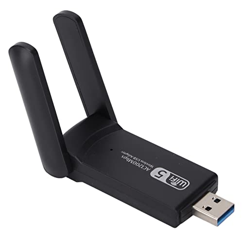 ciciglow USB-WLAN-Adapter,Wireless-Netzwerkadapter für Desktop-Laptop-PC 1200Mbps Dual Band 2,4Ghz/5Ghz Wi-Fi-Dongle mit Externer Antenne Kompatibel mit Windows 10/8/7/XP/Vista/OS X 10.9~10.15 von ciciglow