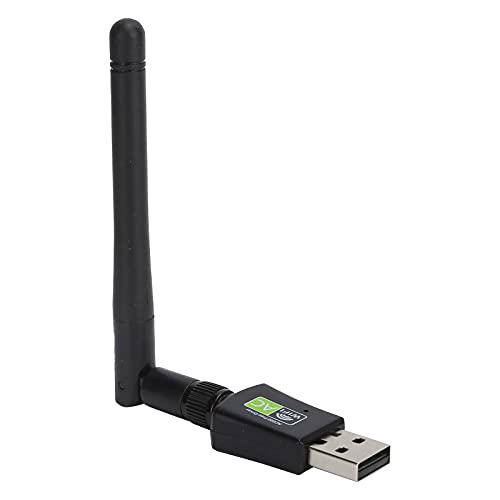 ciciglow USB WiFi Adapter,Drahtlose Netzwerkadapter Antenne Ethernet Dual Band 600Mbps 2,4Ghz/5Ghz Wi-Fi Dongle mit Externer Antenne für Laptop Desktop Kompatibel mit System von ciciglow