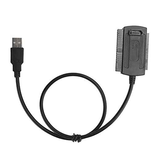 ciciglow USB-auf-SATA-Kabel, USB 2.0-auf-SATA-Festplattentreiber-Adapter, Kompatibel mit 2,5/3,5-Zoll-IDE und SATA-Unterstützung für Windows 2000/ME/XP/Vista/7/OS X von ciciglow
