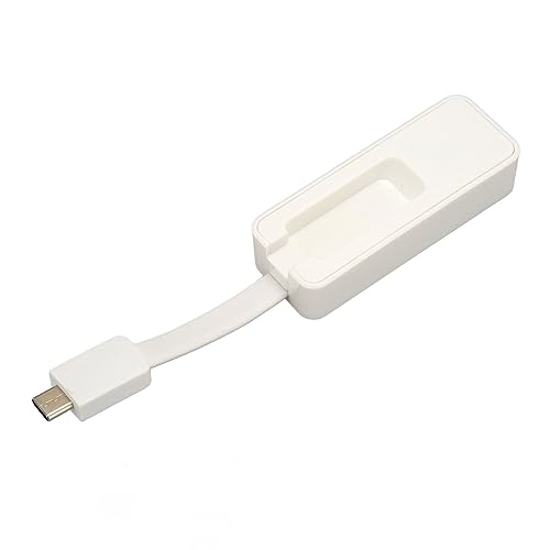 ciciglow USB-zu-RJ45-Adapter, Unterstützt Bis zu 2,5 G (2500 M) Übertragung, USB-zu-Ethernet-Adapter, Netzwerkkabeltester für Laptop, Tablet (Typ C Weiß) von ciciglow
