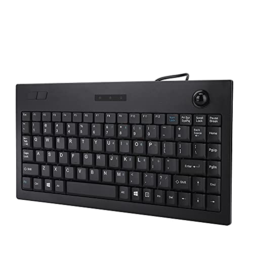 ciciglow Ultradünne -Tastatur mit Kabel MC 9712, USB, Industrielle, Leise Business-Tastatur, Schwarz für Büro und Gaming von ciciglow