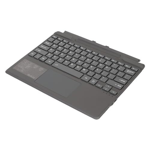 ciciglow Ultraschlanke Kabellose Tastatur mit Touchpad für Pro 8 X 9 Tablet, Schnelles Tippen, Dual-Winkel, PU-Leder (Mit bunter Hintergrundbeleuchtung (450-mAh-Akku)) von ciciglow