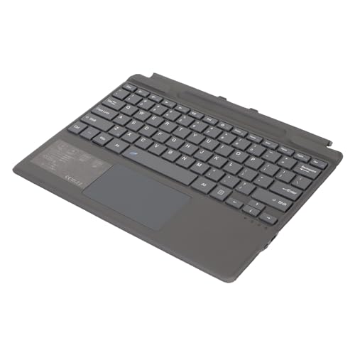 ciciglow Ultraschlanke Kabellose Tastatur mit Touchpad für Pro 8 X 9 Tablet, Schnelles Tippen, Dual-Winkel, PU-Leder (Ohne Bunte Hintergrundbeleuchtung (350-mAh-Akku)) von ciciglow