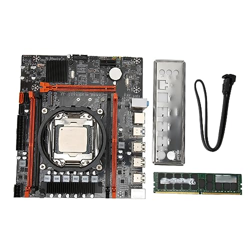 ciciglow X99 DDR4 Motherboard, Dual Vorne Und Hinten 4 X USB3.0 Ports Computer Desktop Mainboard LGA2011 3 Pin CPU E5 2670V3 16G von ciciglow