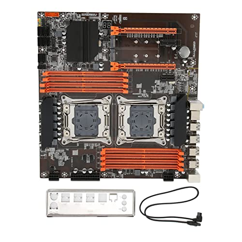 ciciglow X99-Motherboard, LGA 2011 3 CPU 8xDDR4 DIMM, 6xSATA3.0, PCIe 3.0 32 Gbit/s, 2xNVME M.2 RJ45 Netzwerk PS/2 Maus-Tastaturschnittstelle, USB 3.2/2.0 Desktop-Motherboard von ciciglow