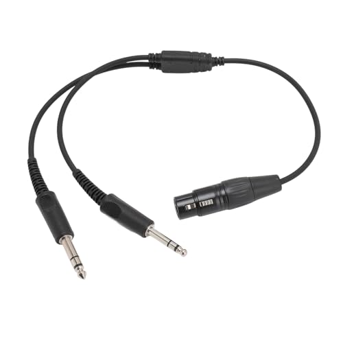 ciciglow XLR 5-Pin-Buchse auf GA-Doppelstecker-Kopfhöreradapter, Verwandelt Airbus-kompatible Kopfhörer in Headsets für die Allgemeine Luftfahrt ciciglow XLR 5-Pin-Buchse auf GA-Doppelstecker-Kopfhöreradapter, Verwandelt Airbus-kompatible Kopfhörer in Headsets für die Allgemeine Luftfahrt von ciciglow