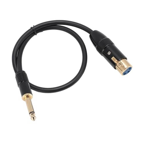 ciciglow XLR-Buchse auf 6,35 Mm Mono-Stecker, Kabel mit Sauerstofffreiem Kupferkern, Langlebig, 50 Cm Länge, 6,35 Mm Mono-Klinken-Mikrofonkabel, Mehrzweck-Gehäuse aus Zinklegierung für ciciglow XLR-Buchse auf 6,35 Mm Mono-Stecker, Kabel mit Sauerstofffreiem Kupferkern, Langlebig, 50 Cm Länge, 6,35 Mm Mono-Klinken-Mikrofonkabel, Mehrzweck-Gehäuse aus Zinklegierung für von ciciglow