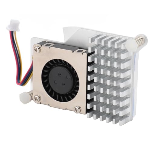 ciciglow für RasPi 5 Active Cooler, 5 V DC über 4-Pin-Lüfteranschluss, Aktiver Lüfter, 2 GB, 4 GB, 8 GB, Einstellbare Geschwindigkeit, Aktiver Kühler von ciciglow