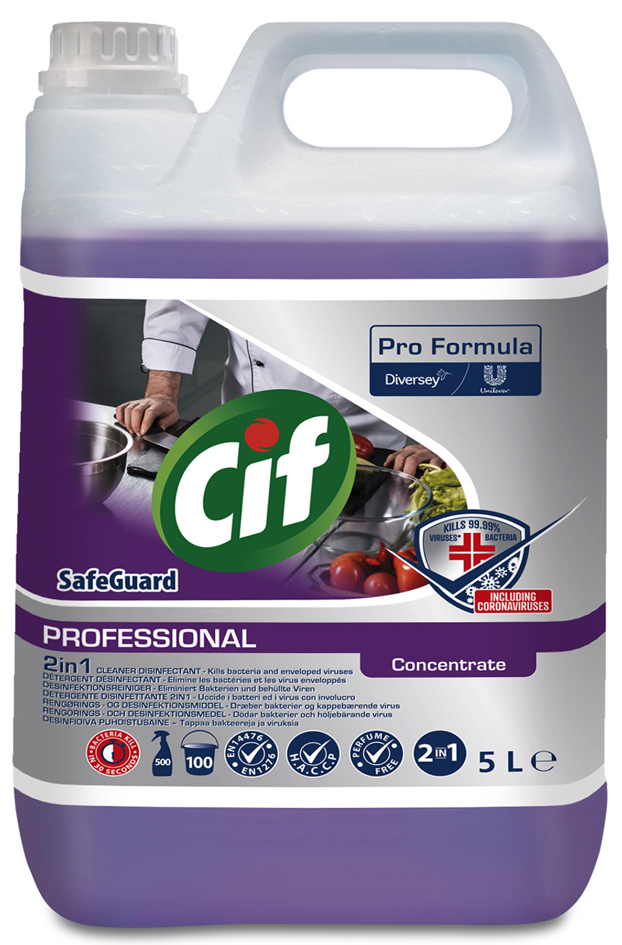 Cif Professional Desinfektionsreiniger-Konzentrat 2in1, 5 L von cif