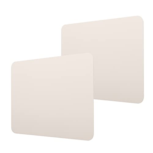 Leichtes Mauspad, 2 Mm Wasserdichtes und Schmutzabweisendes Mauspad, PVC-Ledermaterial, Doppelseitiges Farbiges Mauspad, Geeignet für Büro- und Heimspielcomputer(Beige + Silber) von cigemay