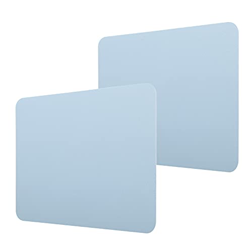Leichtes Mauspad, 2 Mm Wasserdichtes und Schmutzabweisendes Mauspad, PVC-Ledermaterial, Doppelseitiges Farbiges Mauspad, Geeignet für Büro- und Heimspielcomputer(Blau + Silber) von cigemay