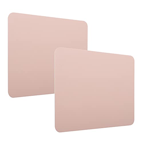 Leichtes Mauspad, 2 Mm Wasserdichtes und Schmutzabweisendes Mauspad, PVC-Ledermaterial, Doppelseitiges Farbiges Mauspad, Geeignet für Büro- und Heimspielcomputer(Pink + Silber) von cigemay