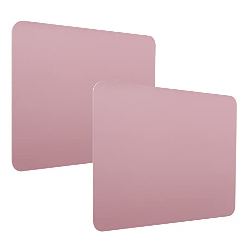Leichtes Mauspad, 2 Mm Wasserdichtes und Schmutzabweisendes Mauspad, PVC-Ledermaterial, Doppelseitiges Farbiges Mauspad, Geeignet für Büro- und Heimspielcomputer(Lila + Pink) von cigemay