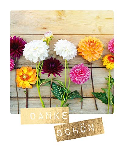 Cityproducts - 4528 - Happy Memories, Postkarte, Liebe, Blumen, Danke schön 10,5cm x 13cm von cityproducts