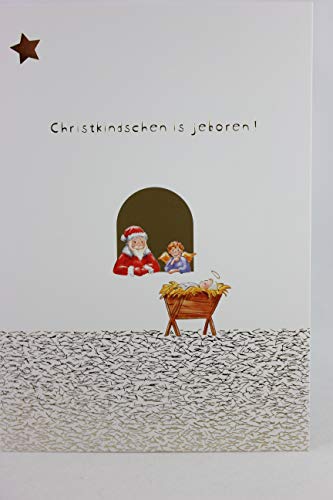Cityproducts - 5713 - Postkarte, Weihnachten, Rheinland, Christkindschen is jeboren!, DIN A 6, 10,5cm x 13cm von cityproducts