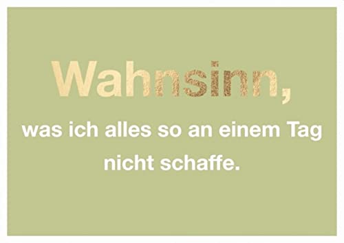 Cityproducts - 6427 - Happy City, Postkarte, Wahnsinn, was ich alles so an einem Tag nicht schaffe. , A6 von cityproducts