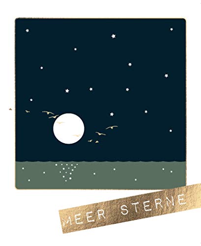 cityproducts - 4660 - Happy Memories, Postkarte, Maritim, Meer Sterne, 10,5cm x 13cm von cityproducts