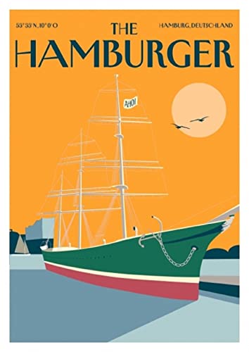 cityproducts - 6898 - Happy City, Postkarte, The Hamburger - Schiff, A6 von cityproducts