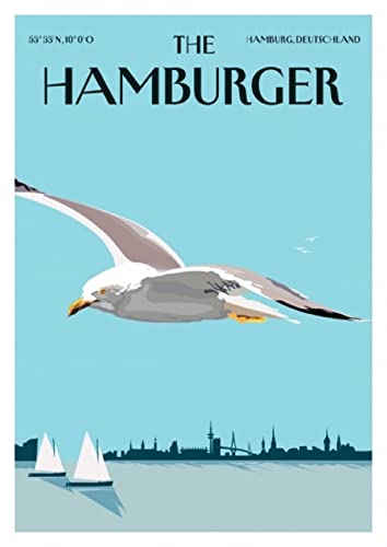 cityproducts - 6900 - Happy City, Postkarte, Möwe - The Hamburger, A6 von cityproducts