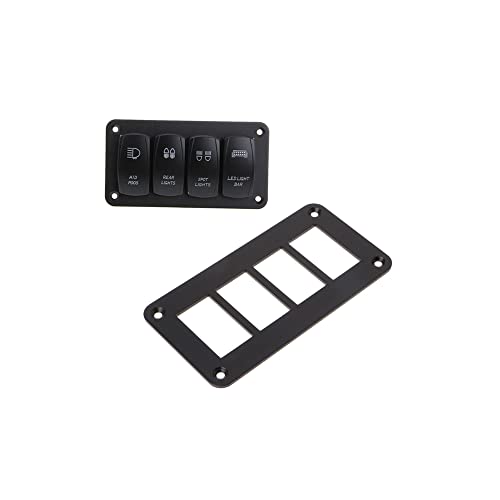 1 stücke 2/3/4/5 Wege Auto Wippschalter Panel Gehäusehalter Aluminiumtyp Autoteile Schalter Teile Zubehör,DS-S4 von cizihuu