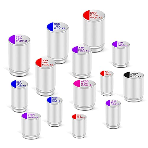 20 Stück Solid Capacitor Motherboard Grafikkarte, 6,3 V4700 UF, 10 x 15 von cizihuu