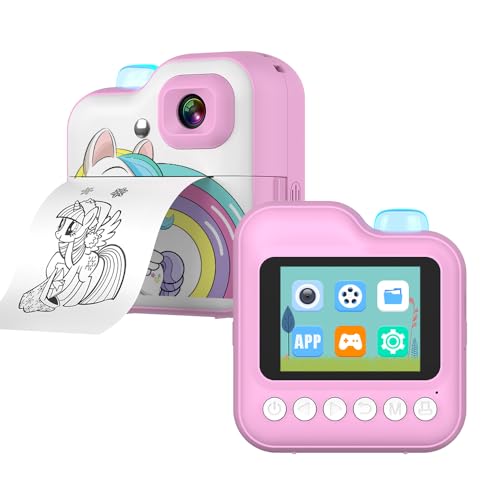 Kinderkamera Sofortbildkamera mit APP-Spiel & Musik – Kreative Fotokamera für Kinder 4-15 Jahre – Drucken, Filmen, Spielen Kinderkamera Sofortbildkamera mit APP-Spiel & Musik – Kreative Fotokamera für Kinder 4-15 Jahre – Drucken, Filmen, Spielen von clleylise