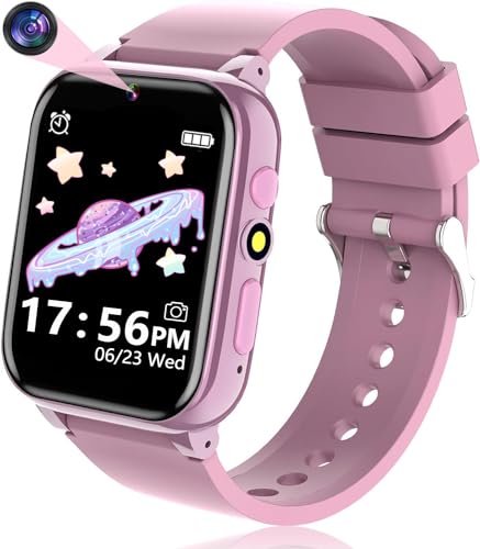 Smartwatch Kinder, Jungen Mädchen Kinder Smartwatch Geburtstagsgeschenke, Smart Watch Kinder, Kinderuhr mit 26 Spielen, HD-Kamera, Musik, Video, Schrittzähler, Alarm, Uhr für Kinder von 4-16 Jahren von clleylise