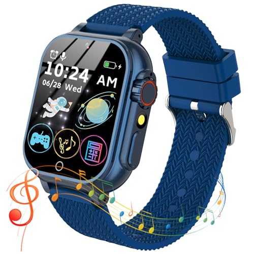 clleylise Smartwatch Kinder, Kinder Smartwatch mit 26 Spiele Schrittzähler Musik Kamera,36 Stile Themen,13 Wecker Erinnerungen, Kinderuhr Telefonieren Smart Watch 3-12 Kids Geschenk von clleylise